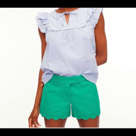 J. Crew Scallop Every Day Shorts - Size 00 - Picture 1 of 6